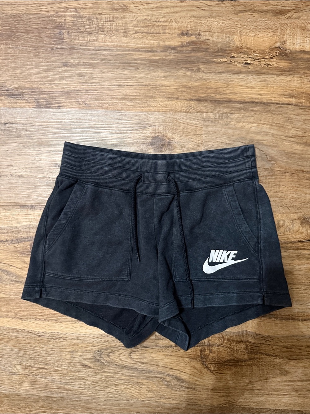 Nike Black Drawstring Sweat Shorts